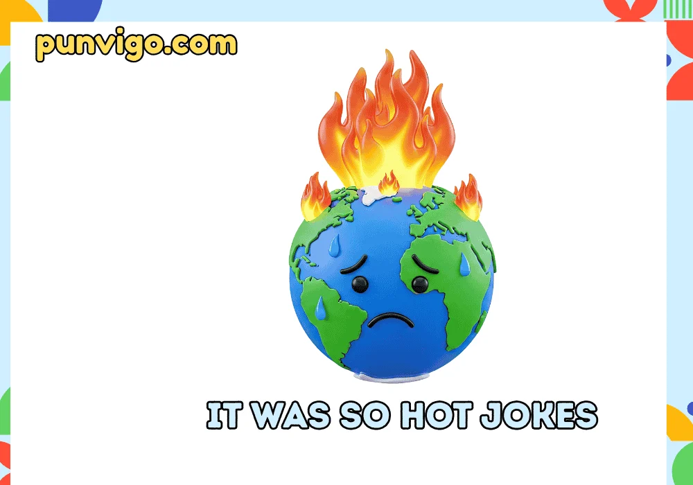 It was so hot jokes
